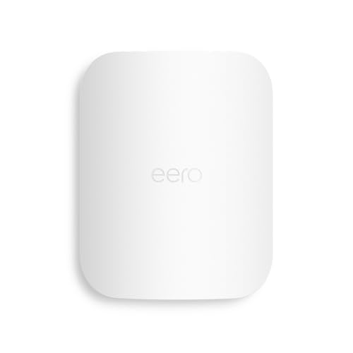 Introducing Amazon eero Outdoor 7 dual-band mesh wifi router, Weatherproof rating of IP66, Coverage up to 15,000 sq. ft. outdoors, 1-pack, Includes 30W PoE+ adapter, 2024 release