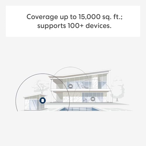 Introducing Amazon eero Outdoor 7 dual-band mesh wifi router, Weatherproof rating of IP66, Coverage up to 15,000 sq. ft. outdoors, 1-pack, Includes 30W PoE+ adapter, 2024 release