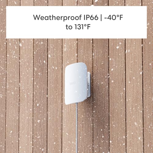 Introducing Amazon eero Outdoor 7 dual-band mesh wifi router, Weatherproof rating of IP66, Coverage up to 15,000 sq. ft. outdoors, 1-pack, Includes 30W PoE+ adapter, 2024 release