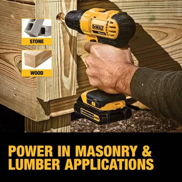 DEWALT 20V MAX Cordless Drill and Impact Driver, Power Tool Combo Kit with 2 Batteries and Charger (DCK240C2)